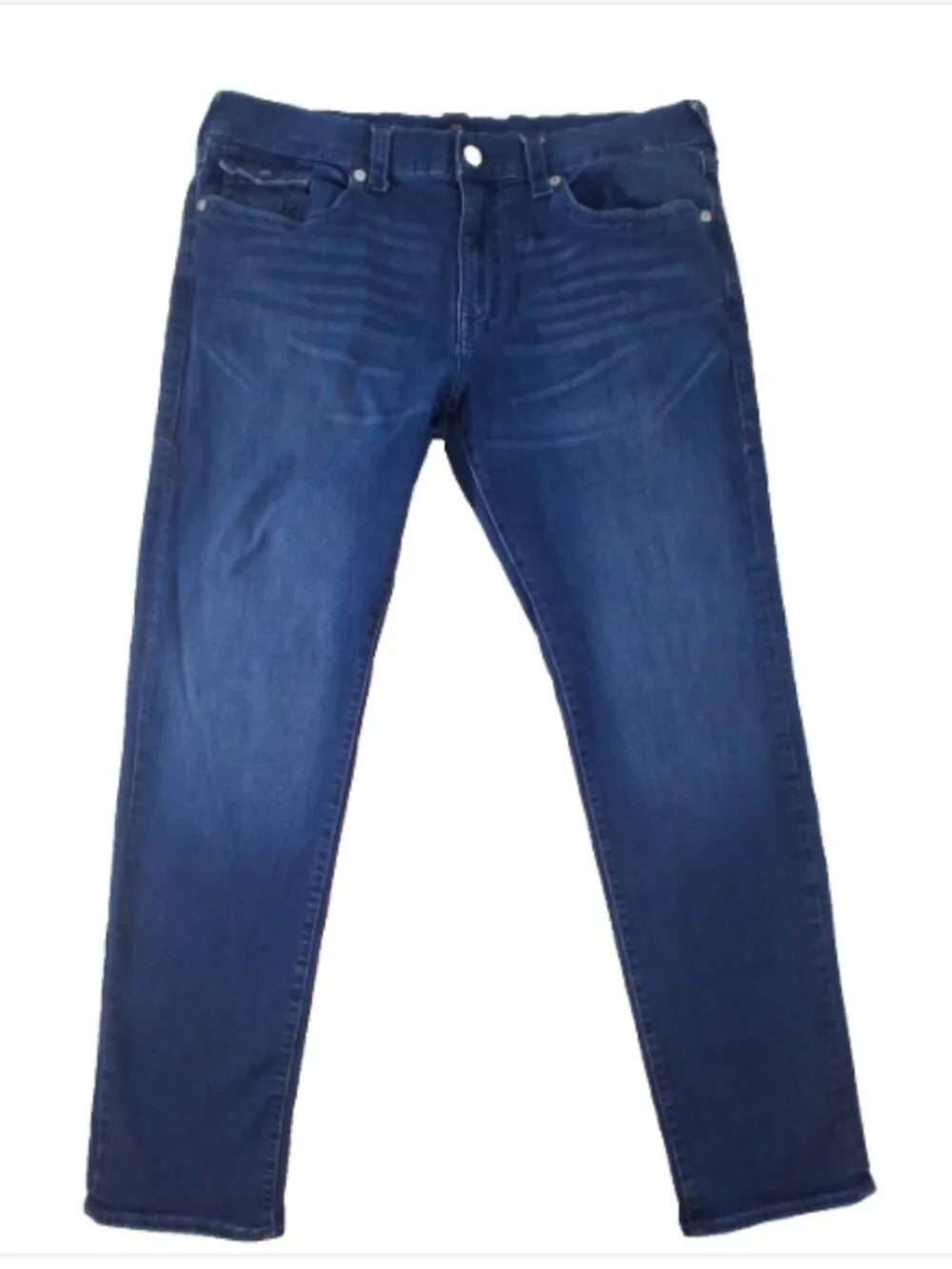 True Religion Jeans Mens 40(fits 42x34) Geno Relaxed Slim SN Flap Pockets